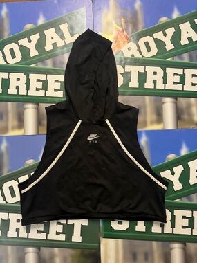 Nike Black Dri-FIT Hooded Athletic Tank
